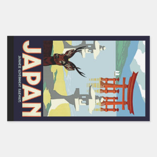 Pegatina Rectangular Japón