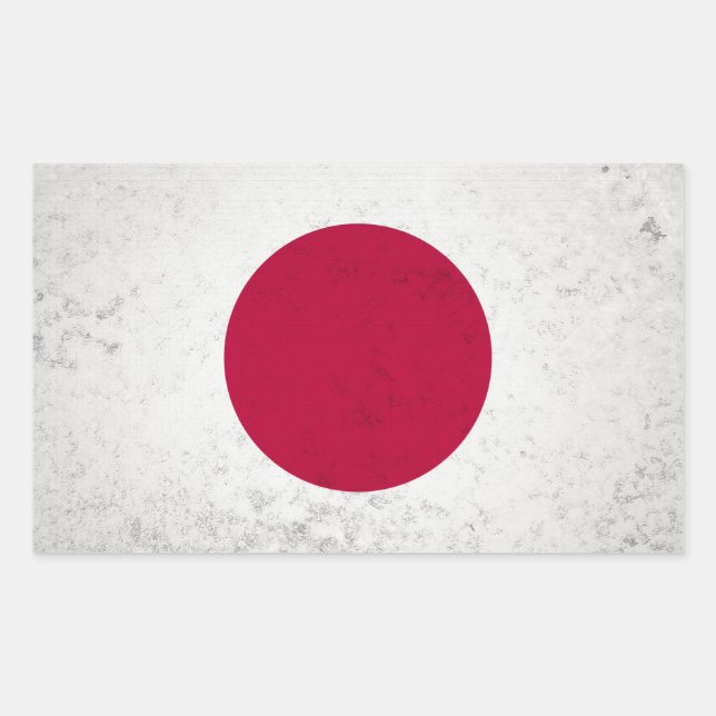 Pegatina Rectangular Japón (Anverso)