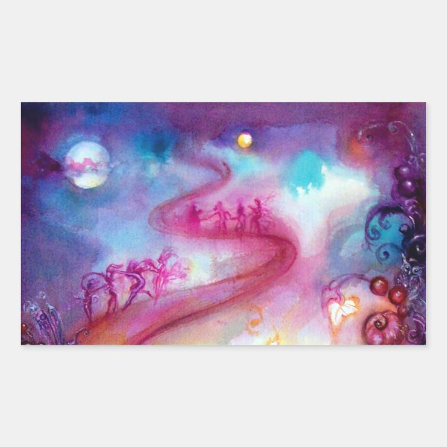 PEGATINA RECTANGULAR JARDÍN DE LAS SOMBRAS PERDIDAS / ESCALONES MÍSTICA (Anverso)