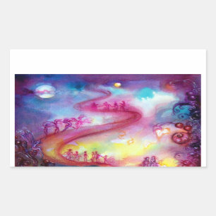 PEGATINA RECTANGULAR JARDÍN DE LAS SOMBRAS PERDIDAS / ESCALONES MÍSTICA