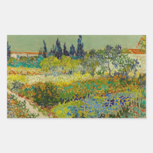 Pegatina Rectangular Jardín Vincent Van Gogh en Arles