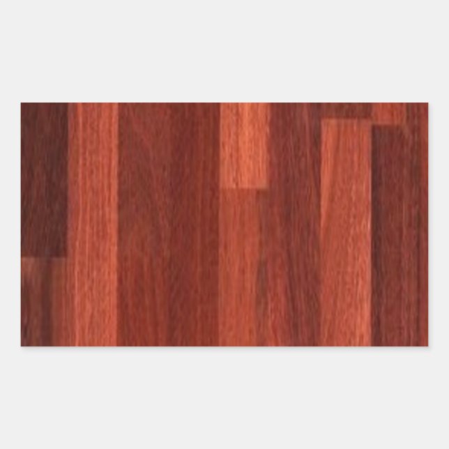 Pegatina Rectangular Jarrah Dark Reddish Wood Floor (Anverso)