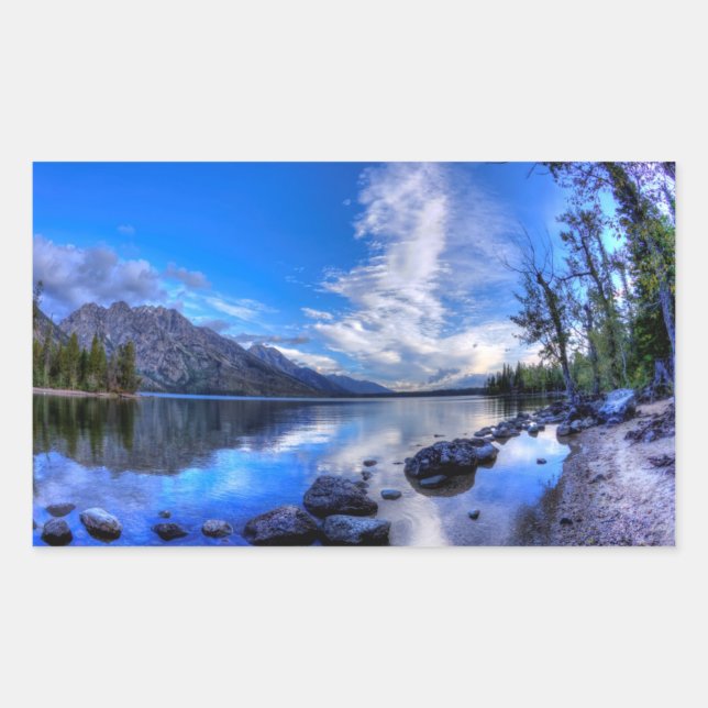 Pegatina Rectangular Jenny in Morning (Anverso)