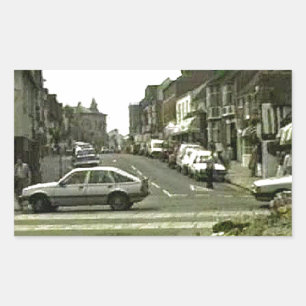 Pegatina Rectangular jGibney 1986 de la calle de Stratford-sobre-Avon