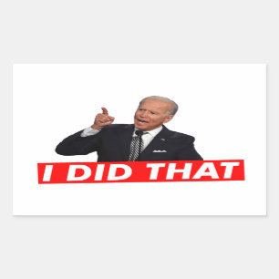 PEGATINA RECTANGULAR JOE BIDEN LO HICE