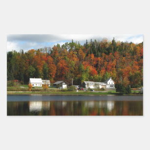 Pegatina Rectangular Joe's Pond - Danville, Vermont