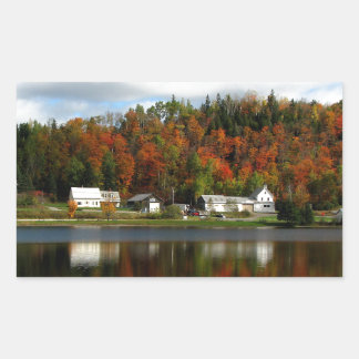Pegatina Rectangular Joe's Pond - Danville, Vermont