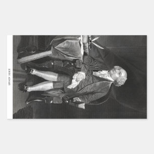 Pegatina Rectangular John Adams