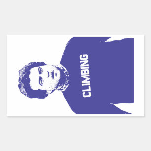Pegatina Rectangular John Belushi Climbing