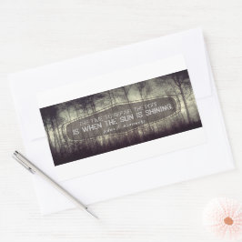 Pegatina Rectangular John Fitzgerald Kennedy Reparación Inspiradora de 