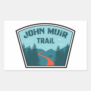 Pegatina Rectangular John Muir Trail