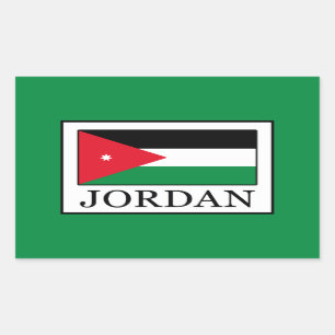 Pegatina Rectangular Jordania
