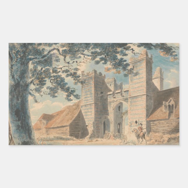 Pegatina Rectangular Joseph Mallord William Turner - Dent de Lion (Anverso)