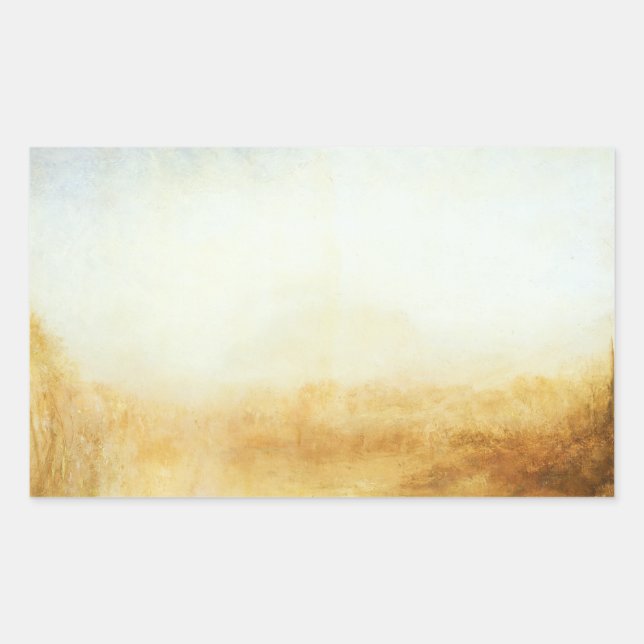 Pegatina Rectangular Joseph Mallord William Turner - Paisaje (Anverso)