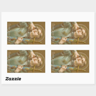 Pegatina Rectangular Juana de Arco (JM 28)