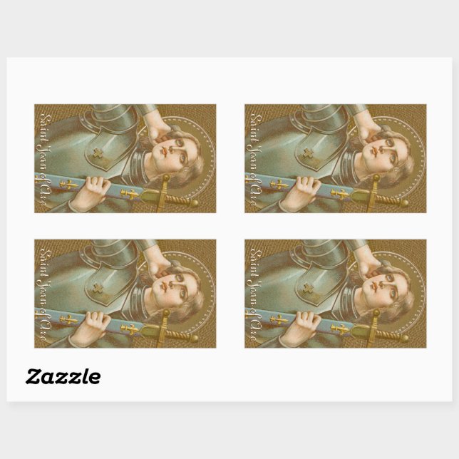 Pegatina Rectangular Juana de Arco (JM 28) (Hoja)