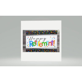 Pegatina Rectangular Jubilación feliz