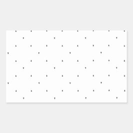 Pegatina Rectangular Juego de carpetas con patrón de triángulo minimali
