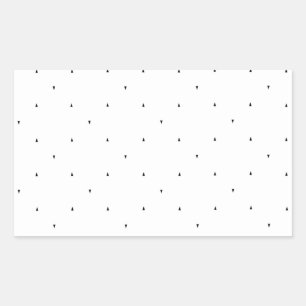 Pegatina Rectangular Juego de carpetas con patrón de triángulo minimali