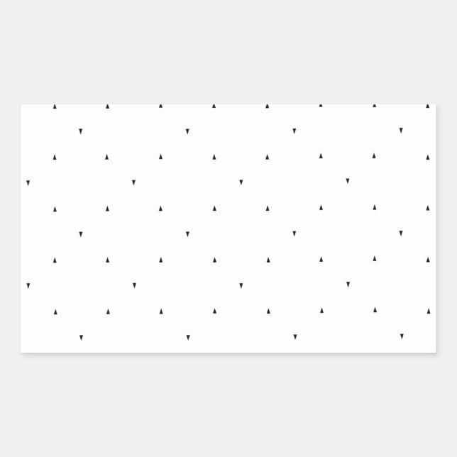 Pegatina Rectangular Juego de carpetas con patrón de triángulo minimali (Anverso)