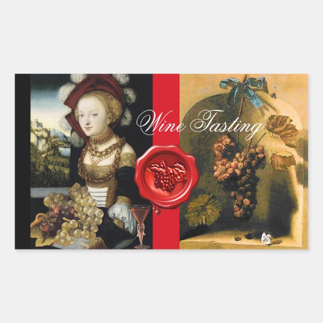 PEGATINA RECTANGULAR JUNTA DE CERRADURA DE VINEYARD ANTIGUA DE VINEYARD (Anverso)