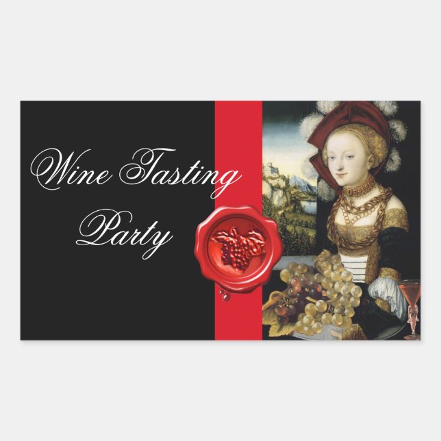 PEGATINA RECTANGULAR JUNTA DE CERRADURA DE VINEYARD ANTIGUA DE VINEYARD (Anverso)