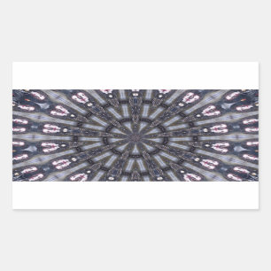 PEGATINA RECTANGULAR KALEIDOSCOPIO PSICODELIC/RECUERDOS MÍSTICOS