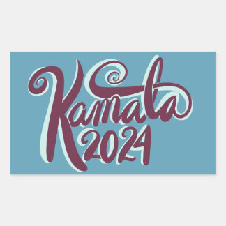 Pegatina Rectangular Kamala 2024