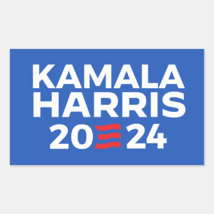 Pegatina Rectangular Kamala Harris 2024