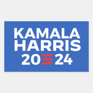 Pegatina Rectangular Kamala Harris 2024