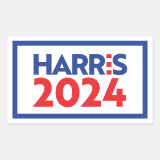 Pegatina Rectangular Kamala Harris 2024