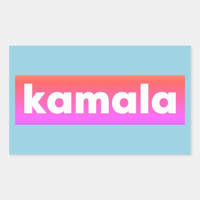 Pegatina Rectangular Kamala Harris 2024 (Anverso)