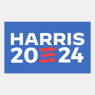 Pegatina Rectangular Kamala Harris 2024