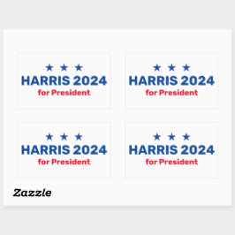 Pegatina Rectangular Kamala Harris Por El Presidente 2024