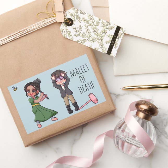 Pegatina Rectangular Kate Sharma y Anthony Pall Ball Coffee Mug (Regalar)