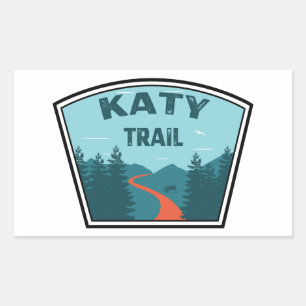 Pegatina Rectangular Katy Trail