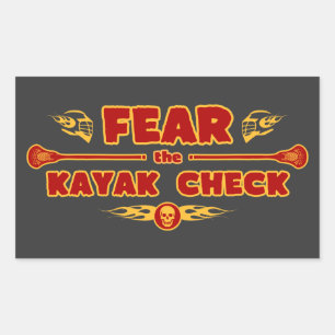 Pegatina Rectangular Kayak Check