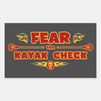 Pegatina Rectangular Kayak Check