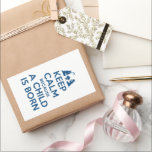 Pegatina Rectangular Keep Calm because a Child is Born<br><div class="desc">Keep Calm because a Child is Born</div>