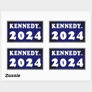 Pegatina Rectangular Kennedy Jr. 2024
