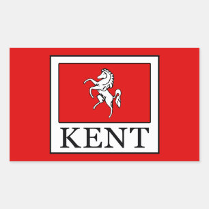 Pegatina Rectangular Kent County England