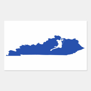 Pegatina Rectangular Kentucky Climbing