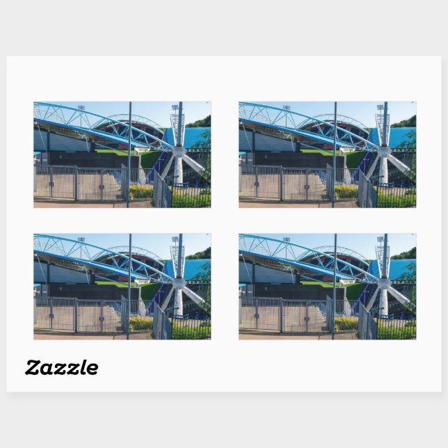 Pegatina Rectangular Kirklees Stadium, Huddersfield (Hoja)
