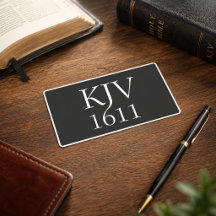 KJV 1611 Blanco y Negro Cristiano