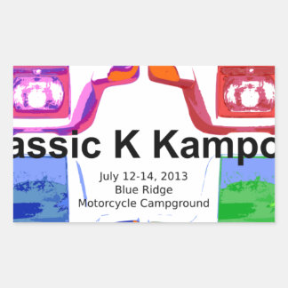 Pegatina Rectangular Klassic K kampout VI 2013