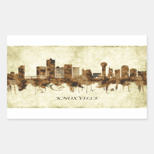 Pegatina Rectangular Knoxville Tennessee City