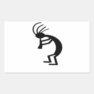 Pegatina Rectangular Kokopelli