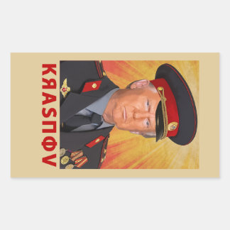 Pegatina Rectangular Krasnov Trump