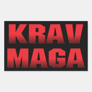 Pegatina Rectangular Krav Maga