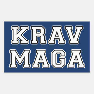 Pegatina Rectangular Krav Maga